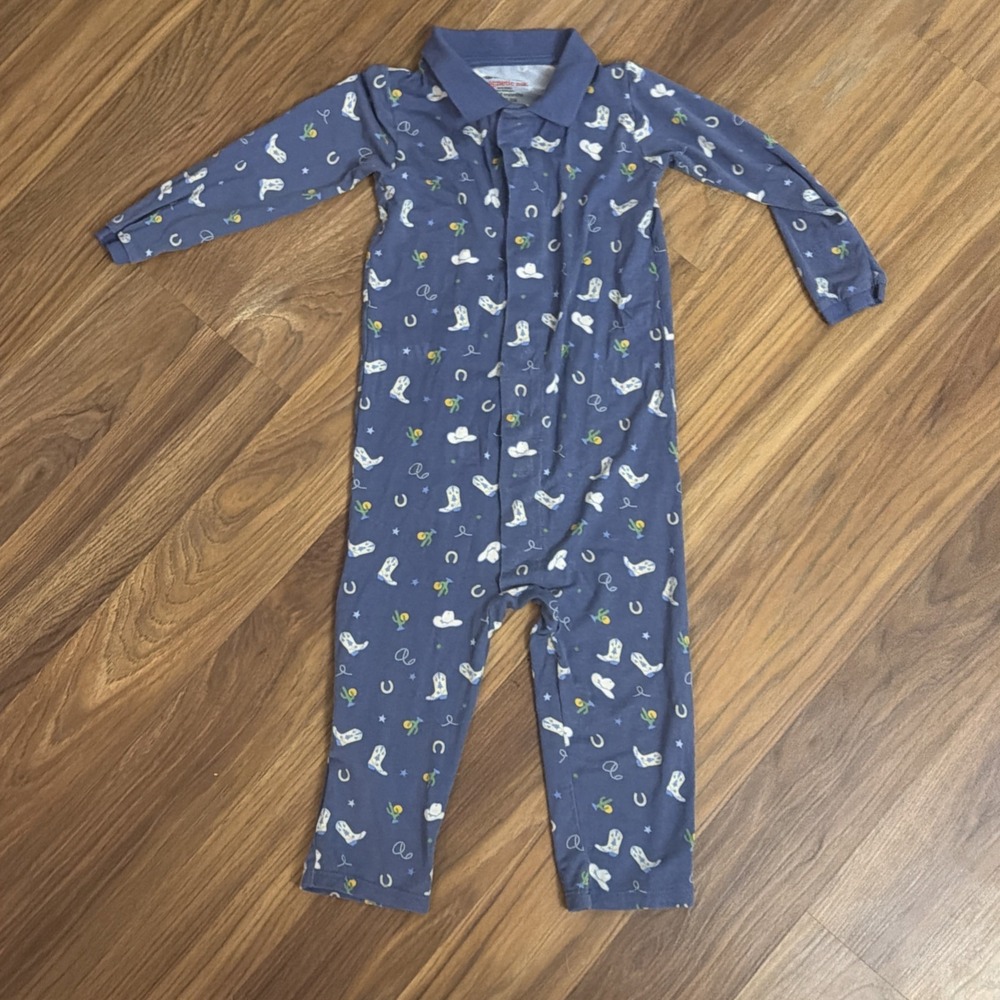 Magnetic Me Baby Boys 18-24 Western Cactus Pants Outfit VGC Blue